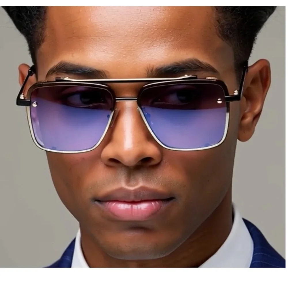 Sunglasses Men Women Designer Driving UV400 Protection Rectangular Outdoor Gafas